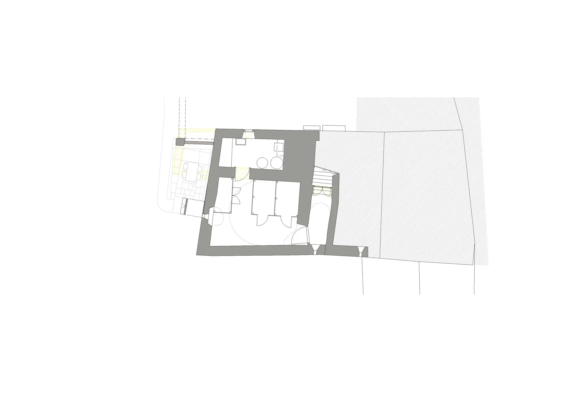 24_Umbau_Wohnhaus Ausserdorf Fläsch_Grundriss Untergeschoss
